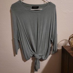 Lizard Thicket blue tie shirt